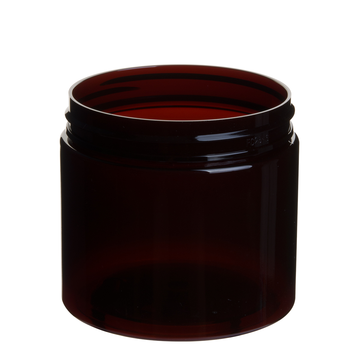 180ml 6oz Plastic PET Amber Jars Straight Sided Jars Manfuacturer