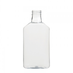 زجاجة بيضاوية مسطحة بيضاوية بلاستيكية