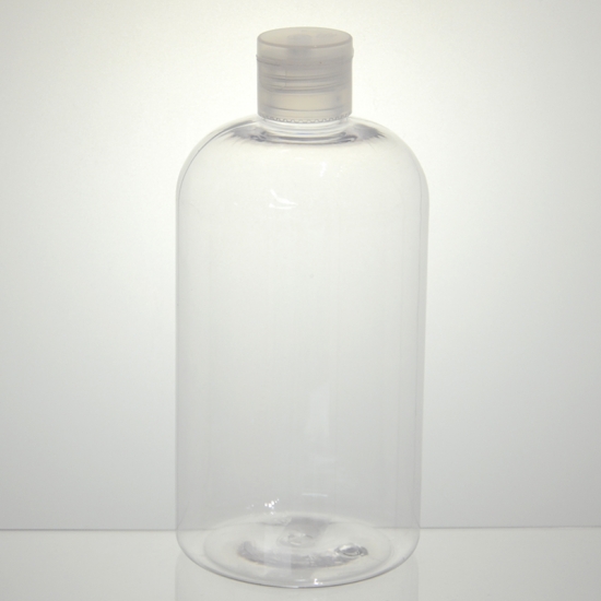 زجاجة بلاستيكية شفافة مستديرة من بوسطن 500 مل 