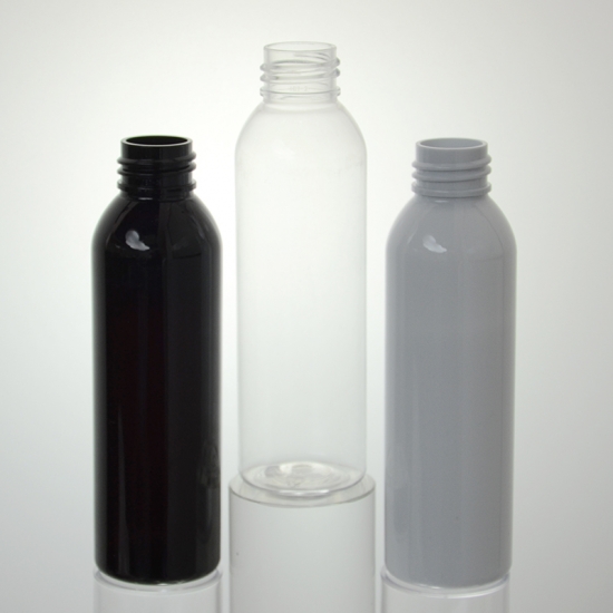 زجاجات بلاستيكية كهرمانية