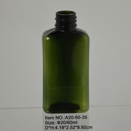  60ML زجاجة مستطيل أخضر