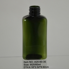  60ML زجاجة مستطيل أخضر