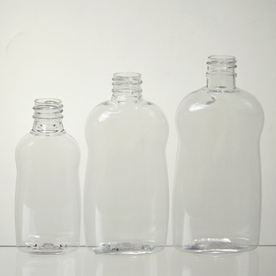 زجاجات بلاستيكية واضحة للشامبو