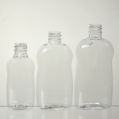 زجاجات بلاستيكية واضحة للشامبو