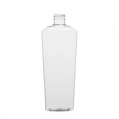 بيضاوي زجاجة كتف واسعة 420 مل زجاجة الحيوانات الأليفة البلاستيكية ل 14oz عناية البشرة