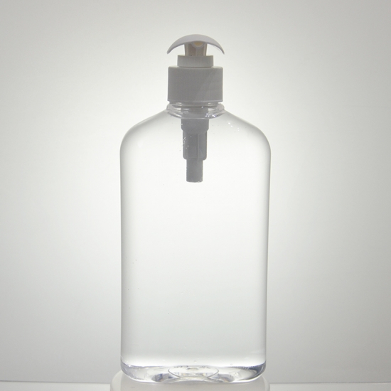 550ml pet plastic flat oval bottles