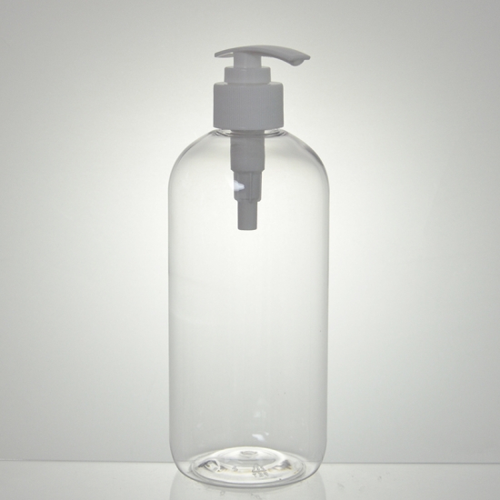 clear cosmo oval plastic bottle