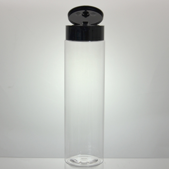 PET plastic slim cylinder round bottles
