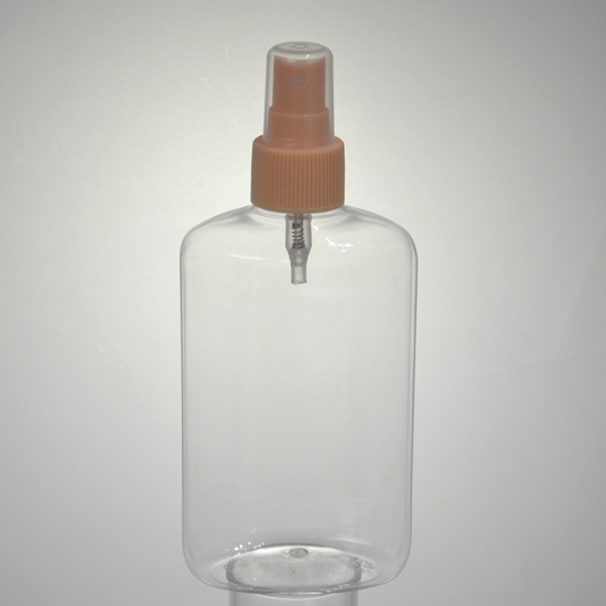 255ml plastic empty flat square water bottle