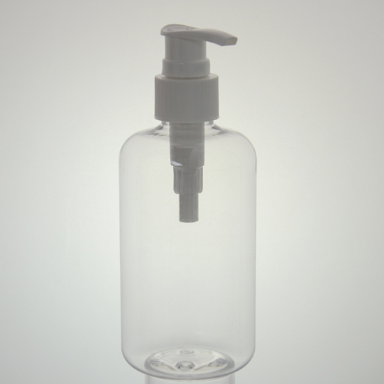 8.5oz plastic transparent bullet (cosmo round) bottles
